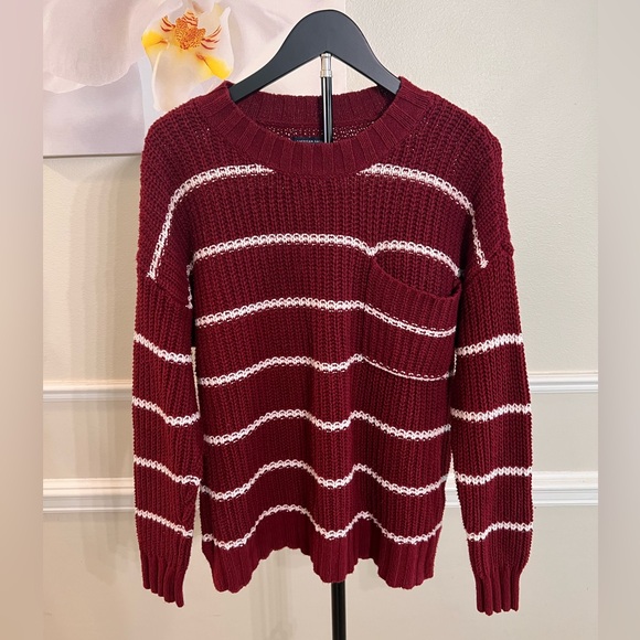 American Eagle Outfitters Sweaters - American Eagle Outfitters Chunky Knit Striped Crewneck Sweater! Size Medium.